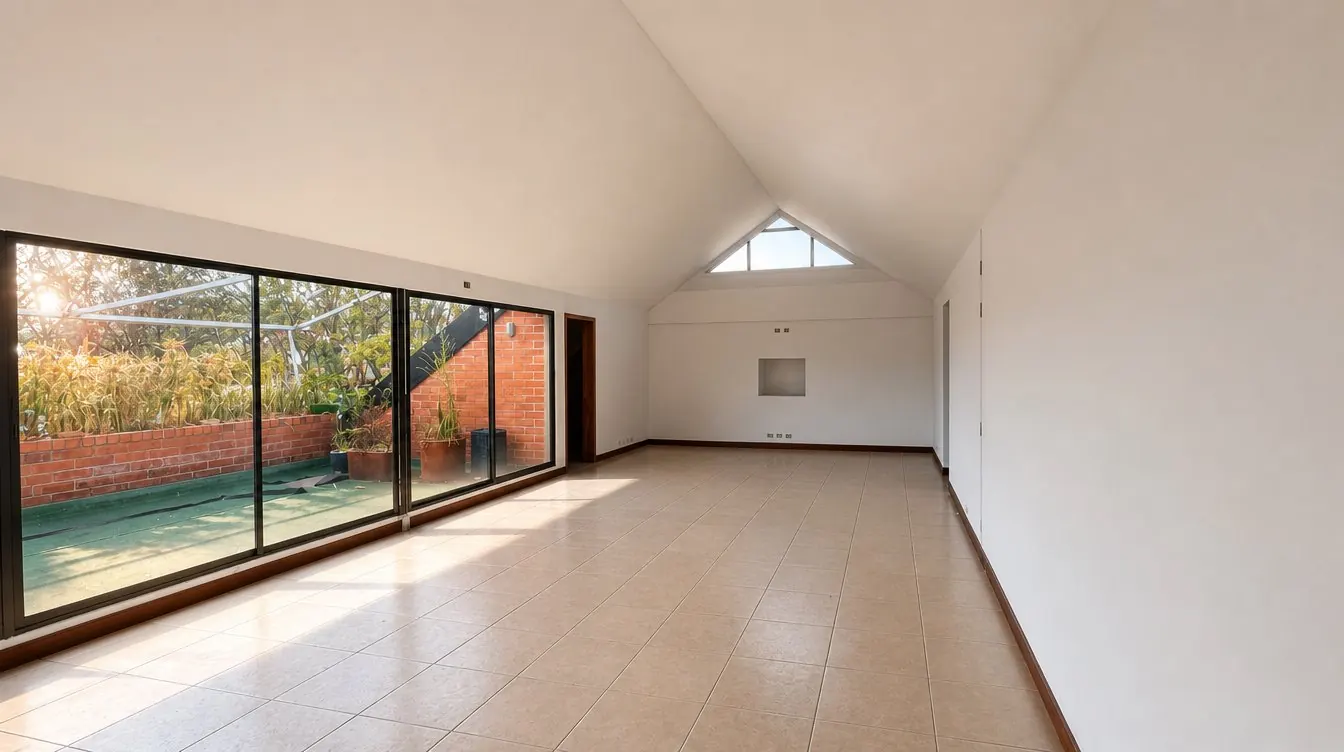 Planta con salida a terraza — estado actual