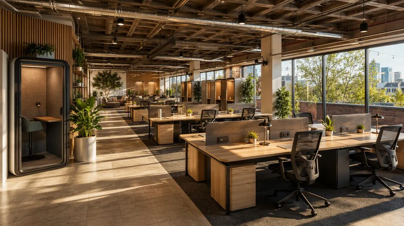 Simulación de las oficinas del nuevo edificio de Emprendu